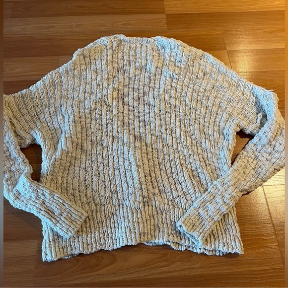 Free People Cozy Cream Oversized Cardigan Chunky Knit Dolman L/G - Picture 11 of 12
